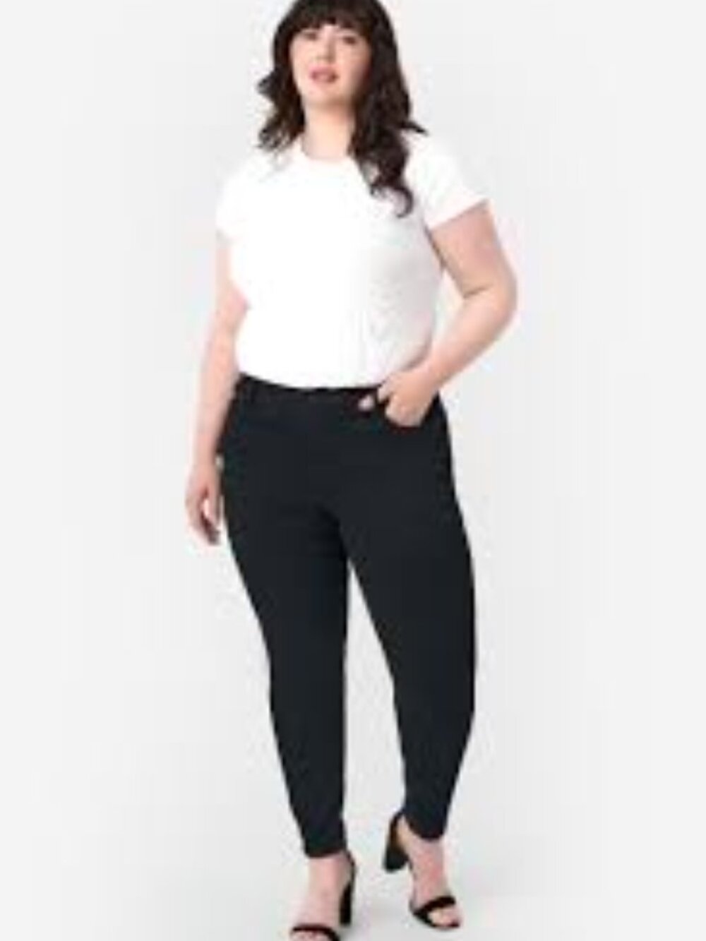 Seven7 Bombshell Skinny Black Jeans Comfy Causal Black Classic Size 14 Plus